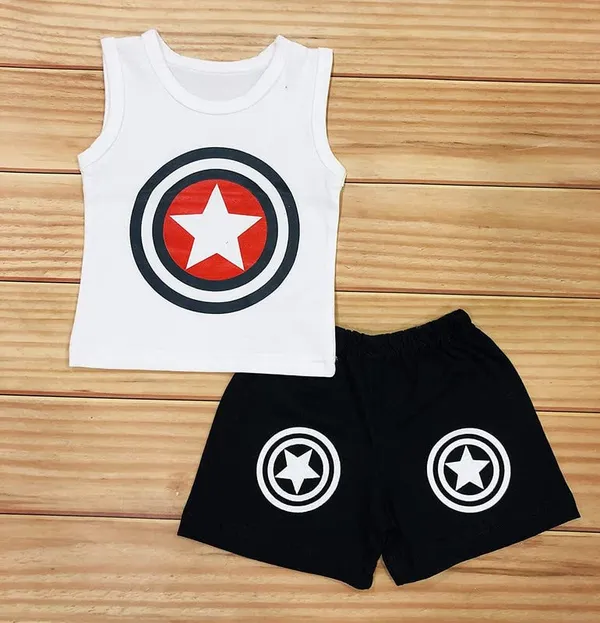 Multicolour_100%_Cotton_Cut_Sleeve_T_Shirt_And_Short_Combo_Clothing_SetCombo_Of_2_For_Boys_And_Girls