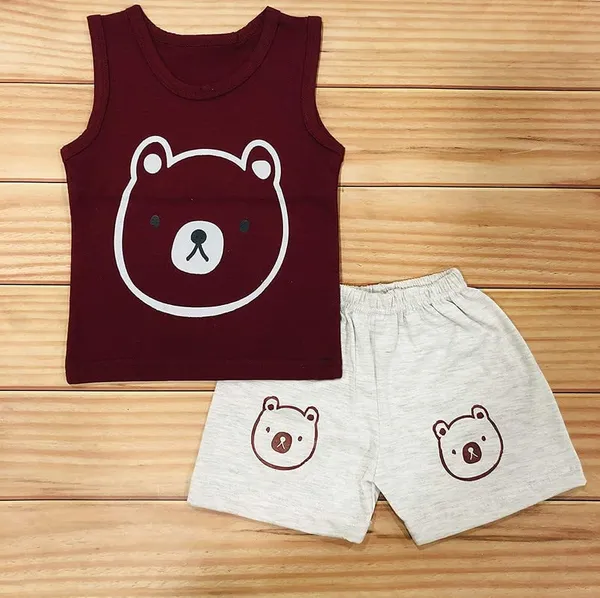 Multicolour_100%_Cotton_Cut_Sleeve_T_Shirt_And_Short_Combo_Clothing_SetCombo_Of_2_For_Boys_And_Girls