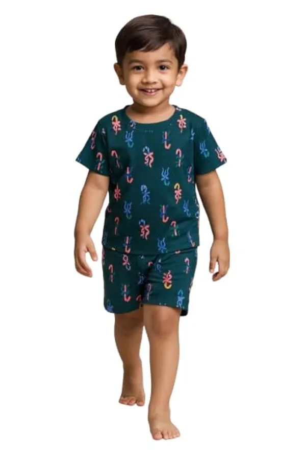 Green_Breathable_Lightweight_Stylish_Outfit_Printed_Co_Ord_Set_For_Boys_And_Girls