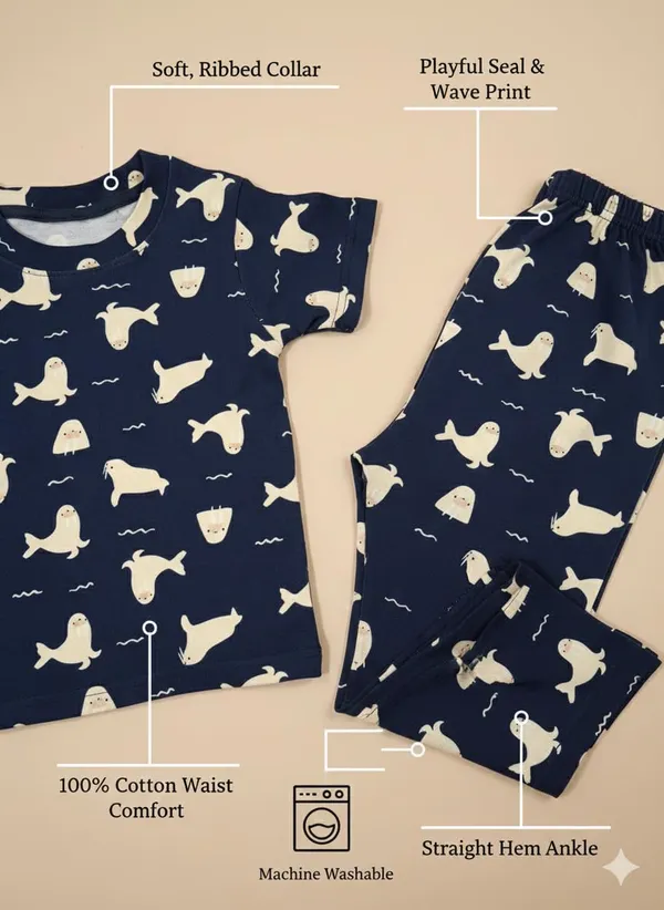 Navy_Blue_Soft_Cotton_Print_T_Shirt_Pajama_Set_For_Boys_And_Girls