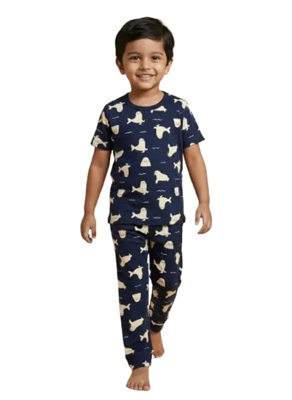 Navy_Blue_Soft_Cotton_Print_T_Shirt_Pajama_Set_For_Boys_And_Girls