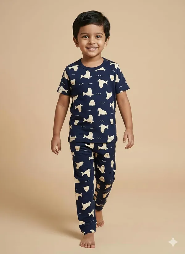 Navy_Blue_Soft_Cotton_Print_T_Shirt_Pajama_Set_For_Boys_And_Girls