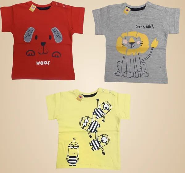Multicolour_Half_Sleeves_T_Shirt_Pack_Of_3_For_Boys_And_Girls