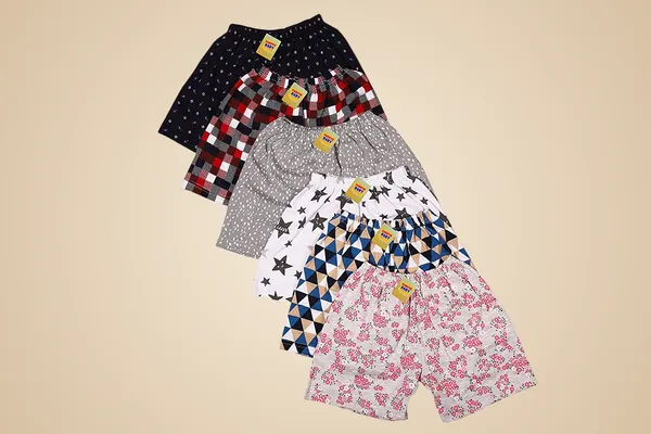 Multicolour_Super_Soft_Cotton_Shorts_Assorted_For_Boys_And_Girls