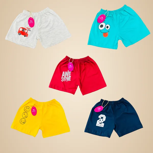 Multicolour_Cotton_ShortsPack_Of_5_For_Boys_And_Girls
