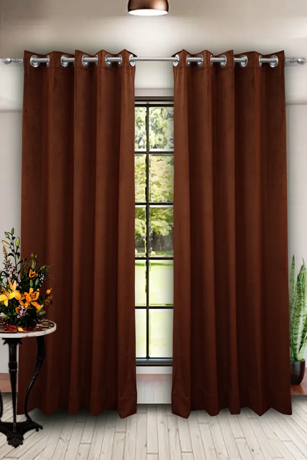 Coffee_Premium_Polyester_Velvet_Curtains_For_Homedecor