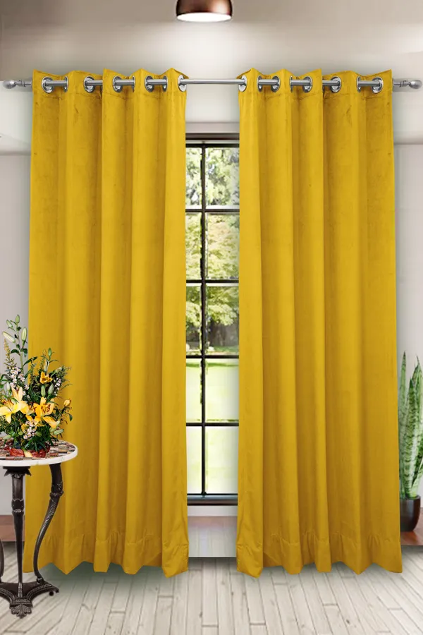 Yellow_Premium_Polyester_Velvet_Curtains_For_Homedecor