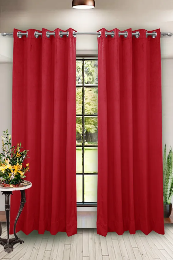 Red_Premium_Polyester_Velvet_Curtains_For_Homedecor