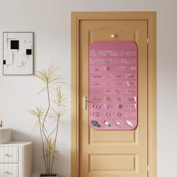 Hanging_Jewelry_Organizer_48_Double-Sided_Pockets_for_Earrings,_Necklaces,_Rings_&_Accessories_|_Space-Saving_Closet_Jewelry_Storage_(Pink)