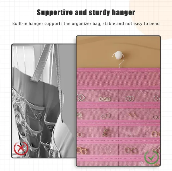 Hanging_Jewelry_Organizer_48_Double-Sided_Pockets_for_Earrings,_Necklaces,_Rings_&_Accessories_|_Space-Saving_Closet_Jewelry_Storage_(Pink)