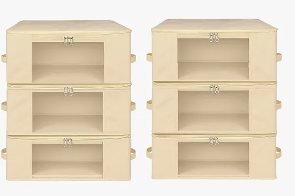 Set_Of_6_Cotton_Canvas_Clothes_Storage_Bags_With_Zip_(17_X_14_X_7_Inch)Beige