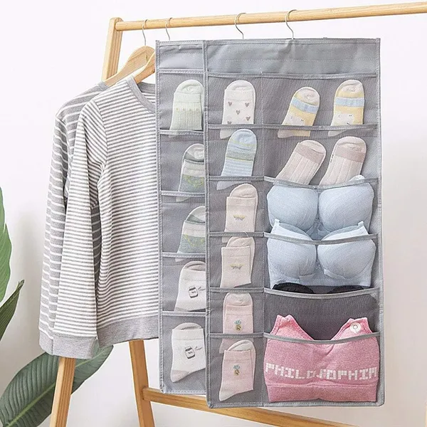 Pack_of_1_Grey_Wall_Hanging_Bag_with_30_Pockets_Premium_Oxford_Fabric_Double_Sided,_Clear,_Underwear,_Bra,_Socks,_Hanger_Storage,_Organizer,_Closet_Shelves,_Storage_Pockets