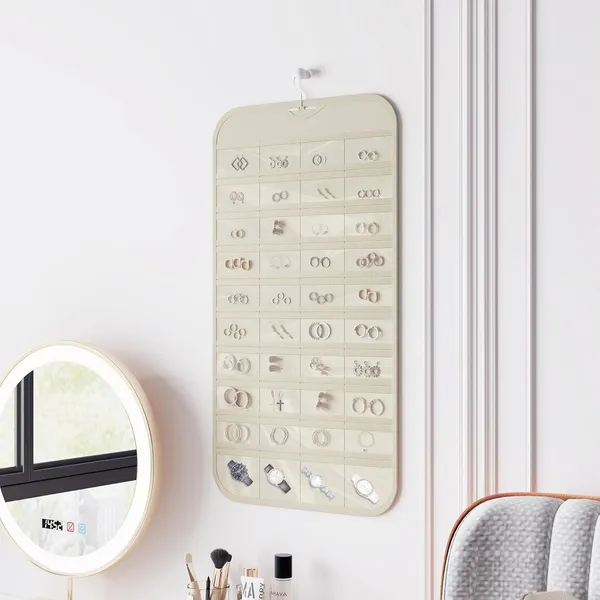 Hanging_Jewelry_Organizer_48_Double-Sided_Pockets_for_Earrings,_Necklaces,_Rings_&_Accessories_|_Space-Saving_Closet_Jewelry_Storage_(Beige)