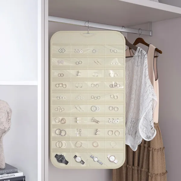 Hanging_Jewelry_Organizer_48_Double-Sided_Pockets_for_Earrings,_Necklaces,_Rings_&_Accessories_|_Space-Saving_Closet_Jewelry_Storage_(Beige)