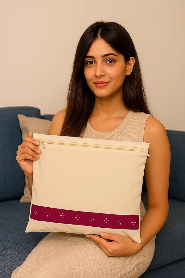 Set_Of_10_Cotton_Saree_Bags/Covers_For_Storage_|_Big_Size_Single_(16_X_14_Inches)_With_Zip_Closure_For_Clothes_Bags_And_Wardrobe_Organizer_With_Transparent_Mesh_Window,_Beige