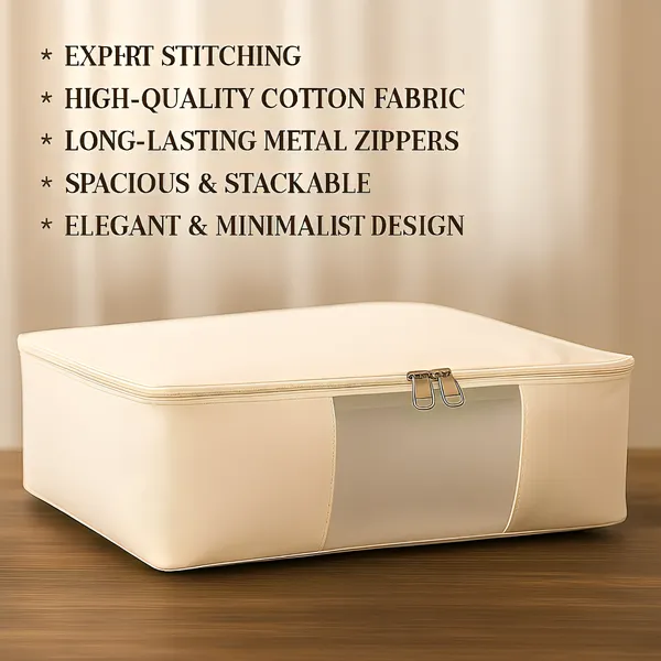 Set_of_4_Canvas_Clothes_Storage_Bags/Saree_Covers_with_Zip_for_Storage_Specially_Design_for_Woman_Dresses,_Sarees,_Lehengas_for_Wardrobe_Organizer_(16_x_13_x_3_Inch)