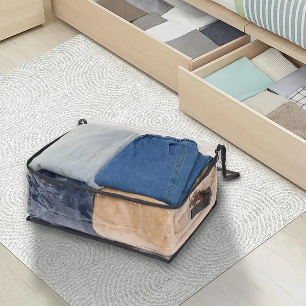 Pack_of_4_Transparent_Plastic_Clothes_Storage_Bag__|_Clothes_Organiser_for_Wardrobe_|_Saree_Covers_with_zip_|Saree_Organizer_for_Wardrobe_|_Saree_Bags_Storage_|_Saree_Covers_for_Storage