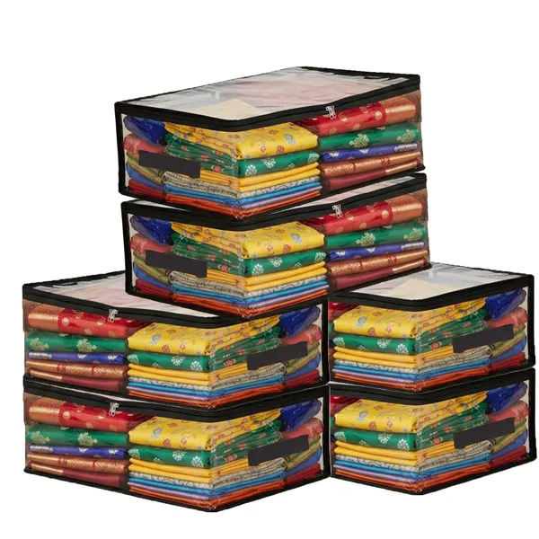 Pack_of_6_Transparent_Plastic_Clothes_Storage_Bag_|_Clothes_Organiser_for_Wardrobe_|_Saree_Covers_with_zip_|Saree_Organizer_for_Wardrobe_|_Saree_Bags_Storage_|_Saree_Covers_for_Storage