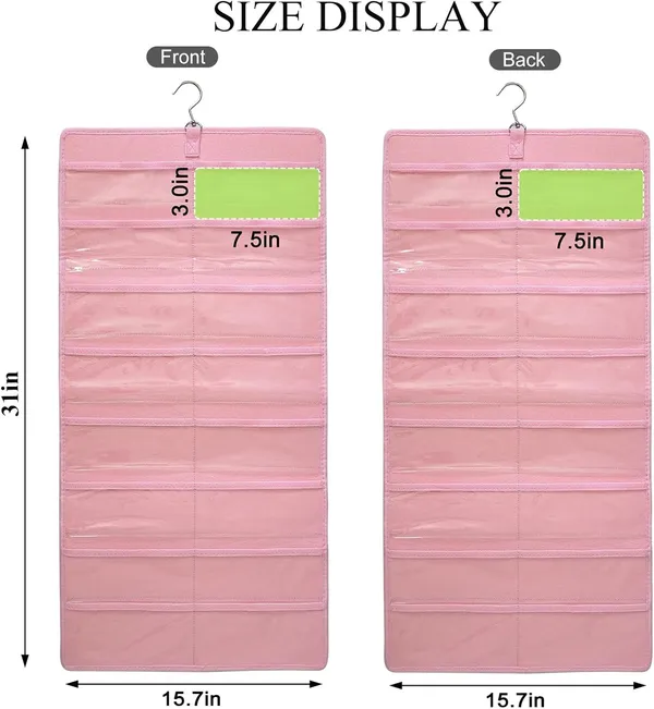 Sunglasses_Organizer_Storage_Hanging_Dust_Proof_Sunglasses_Storage_Case_Wall_Mounted,_Travel_Dual_Sided_Glasses_Case_Multiple_Pairs,_Eyeglasses_Holder_with_24_Clear_Slots_(Pink)