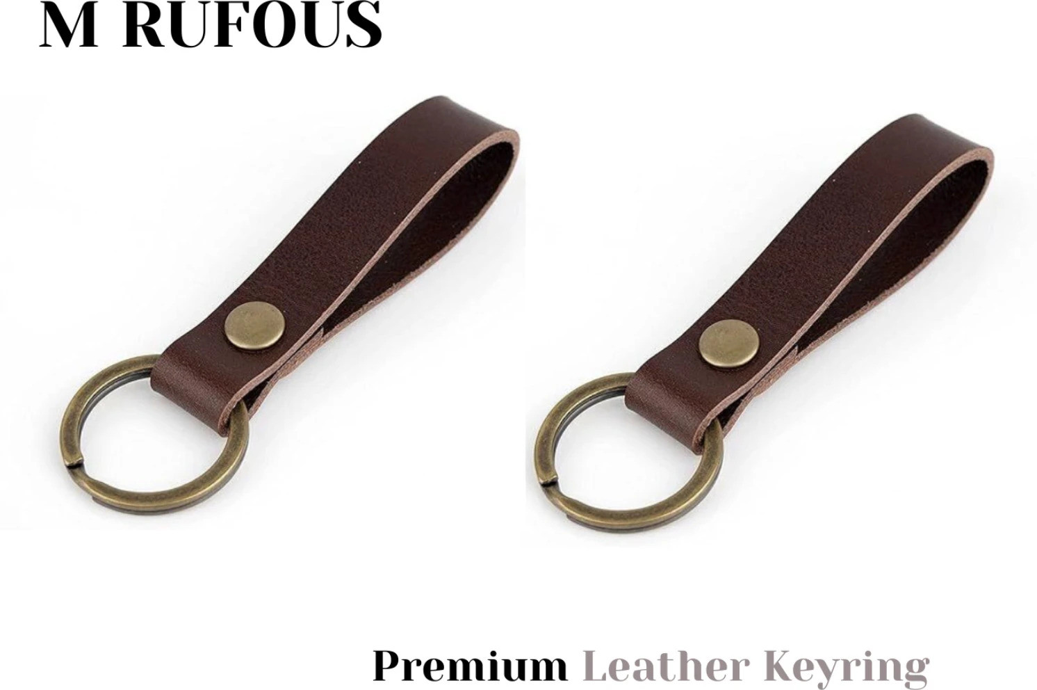 PU_Leather_Keychain_Solid_Metal_Bronze_Handcraft_Key_Ring_Key_Chain