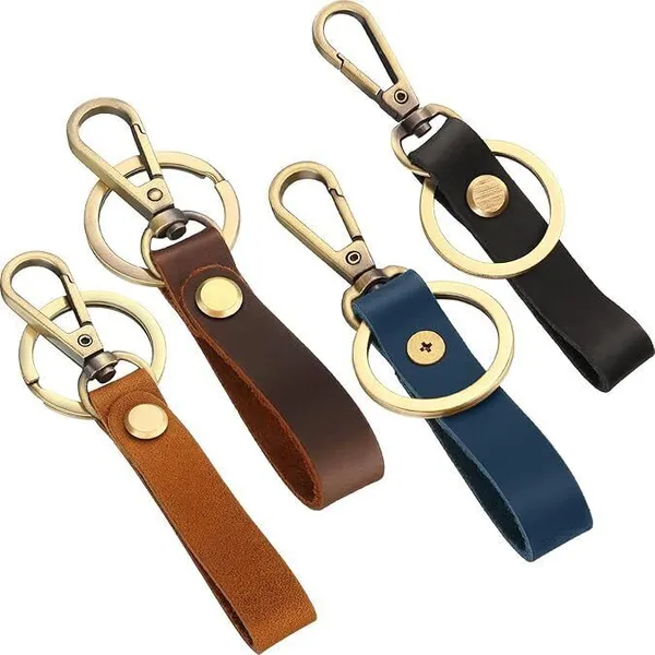4_Leather_Key_Chain_with_Belt_Loop_Clip_for_Keys_Key_Chain