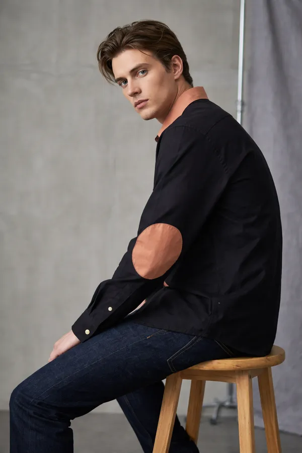 Black_Cotton_Premium_Shirt_For_Men