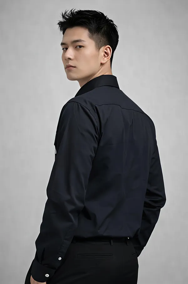 Black_Cotton_Premium_Shirt_For_Men