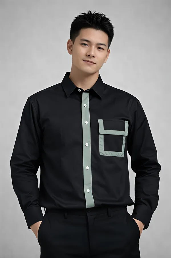 Black_Cotton_Premium_Shirt_For_Men