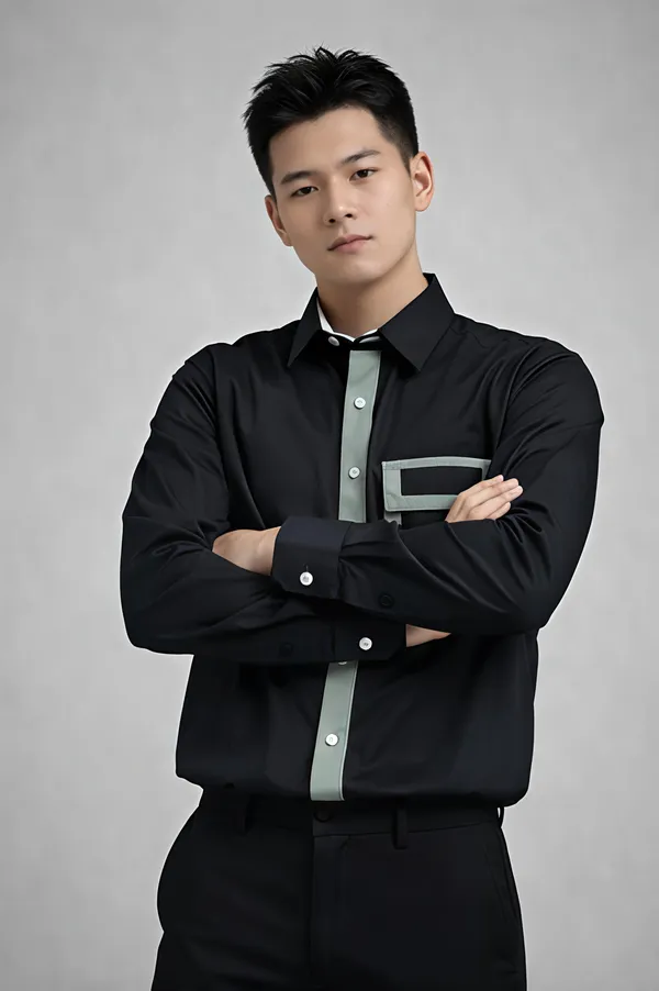 Black_Cotton_Premium_Shirt_For_Men