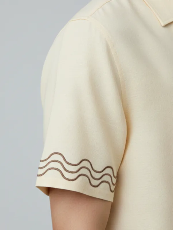 Cream_Cotton_Premium_Shirt_For_Men
