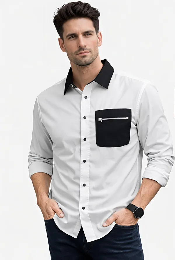 Lotus_White_Cotton_Premium_Shirt_For_Men