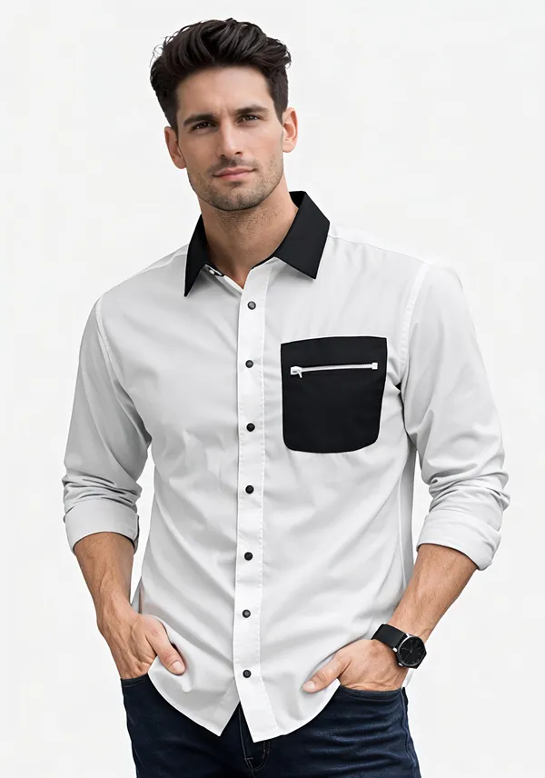 Lotus_White_Cotton_Premium_Shirt_For_Men
