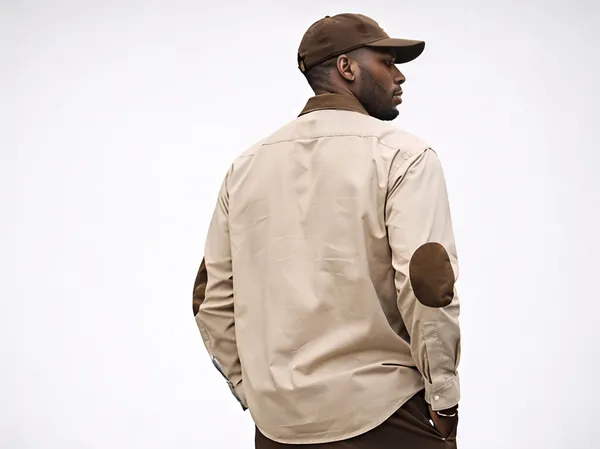 Beige_Cotton_Premium_Shirt_For_Men