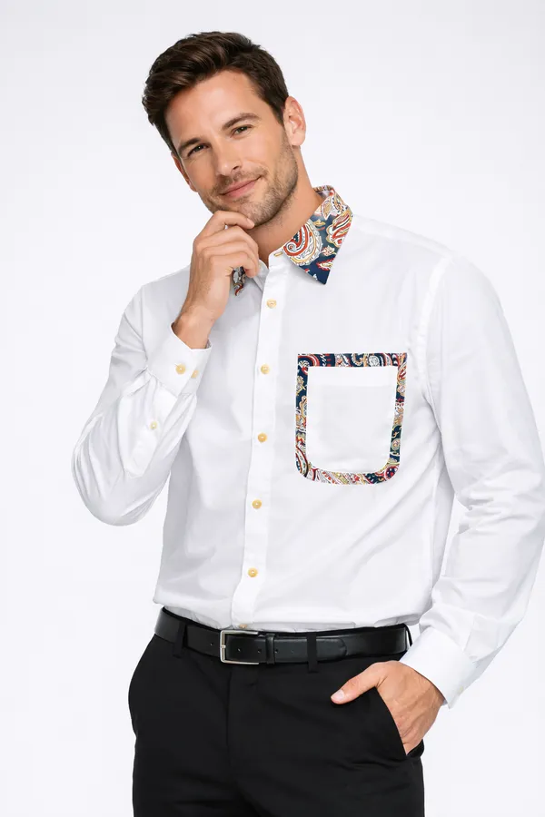 White_Cotton_Premium_Shirt_For_Men