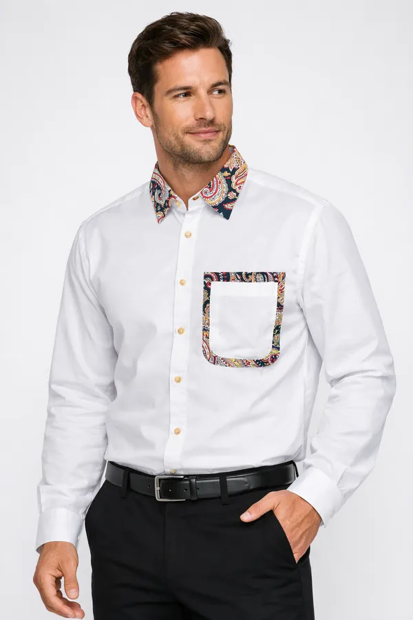 White_Cotton_Premium_Shirt_For_Men
