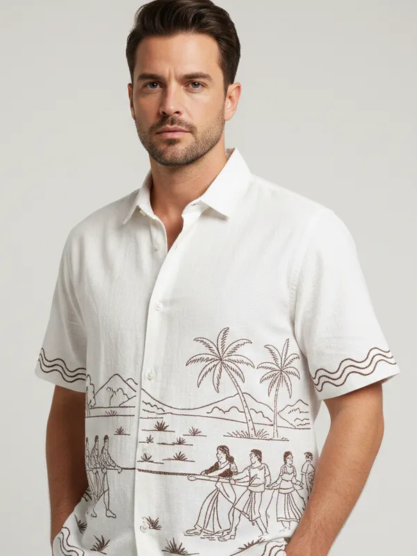 White_Cotton_Premium_Shirt_For_Men