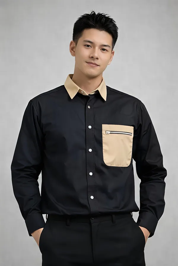 Black_Cotton_Premium_Shirt_For_Men