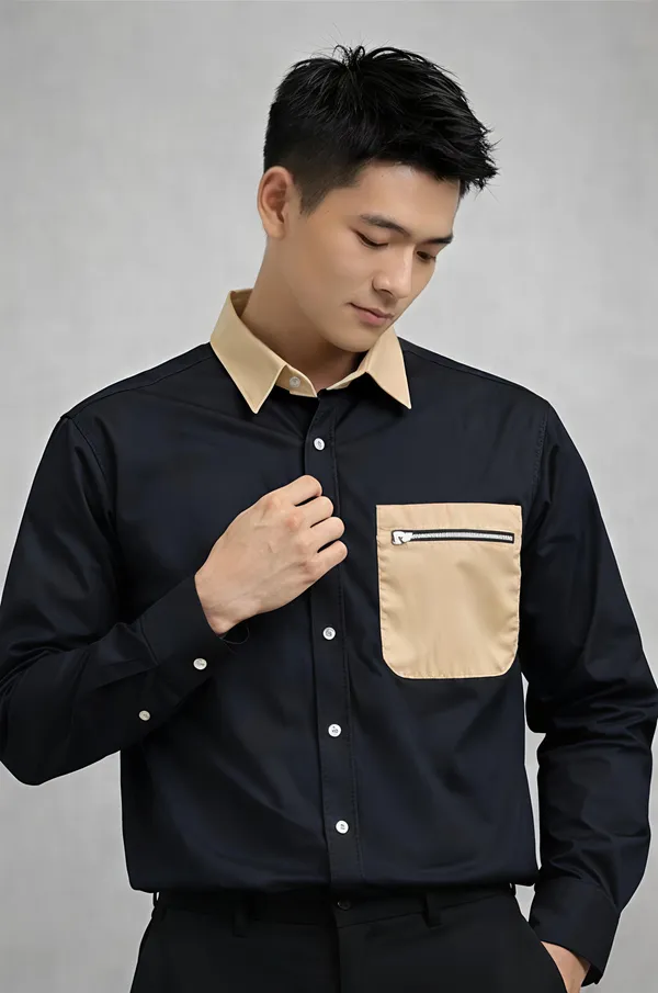 Black_Cotton_Premium_Shirt_For_Men