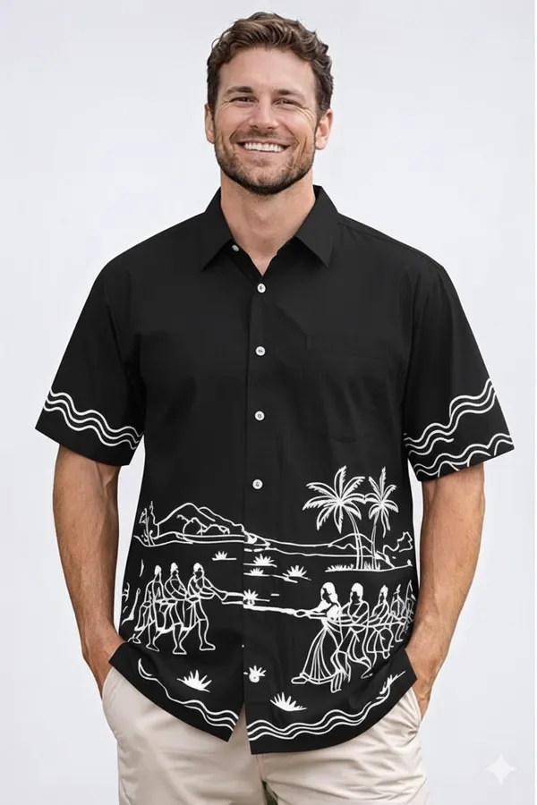Black__Cotton_Premium_Shirt_For_Men