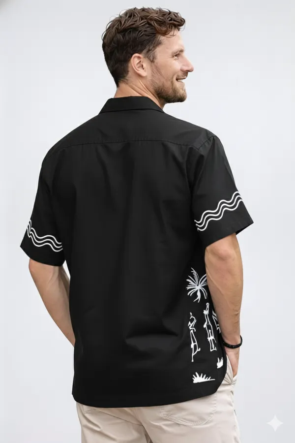 Black__Cotton_Premium_Shirt_For_Men