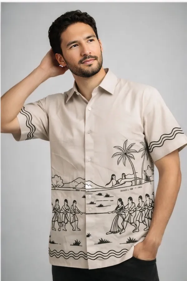 Biege_Cotton_Premium_Shirt_For_Men