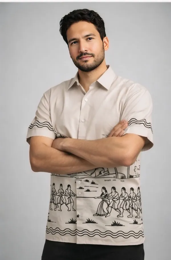 Biege_Cotton_Premium_Shirt_For_Men
