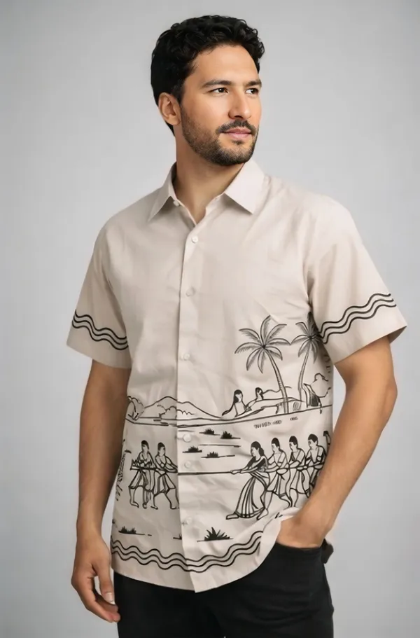 Biege_Cotton_Premium_Shirt_For_Men