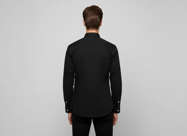 Matte_Black_Cotton_Premium_Shirt_For_Men