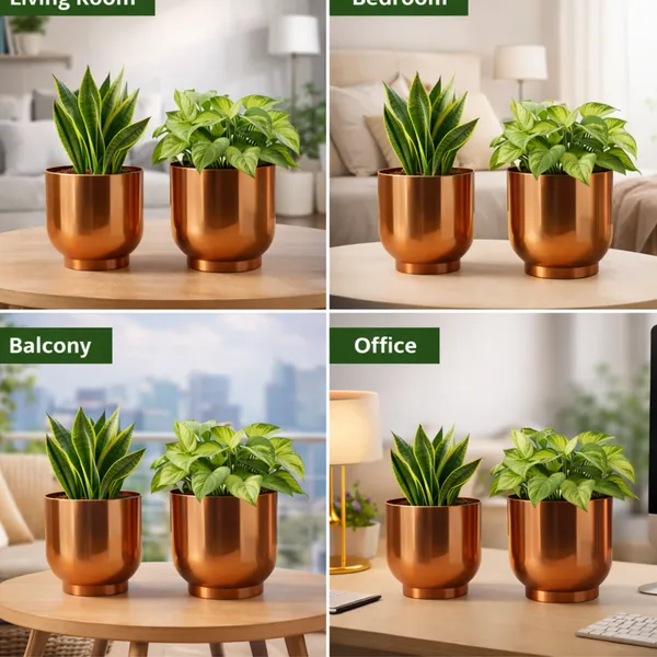 Elegant_Metal_Planters_–_2-Piece_Indoor_Planters_for_Tabletop_&_Floor_|_Balcony_Plant_Stand_&_Flower_Pot_Display_|_Stylish_Metal_Planters_for_Living_Room,_Bedroom_(Copper,_Pack_of_2)