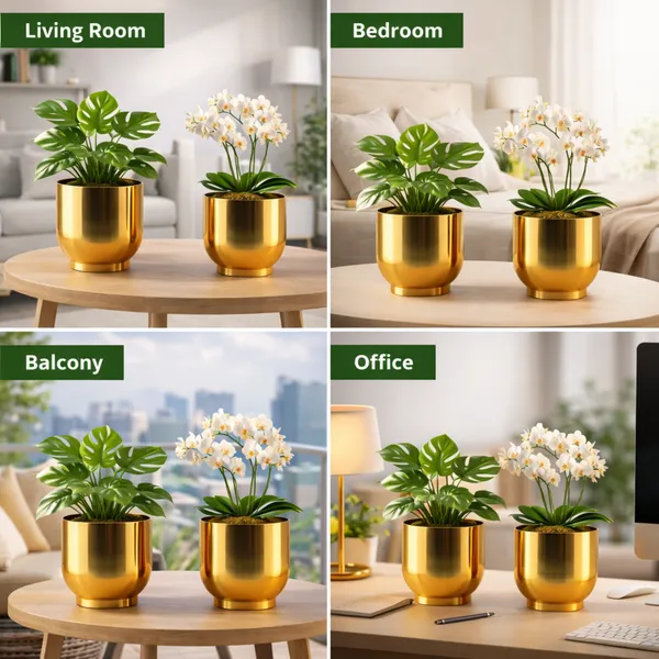 Elegant_Metal_Planters_–_2-Piece_Indoor_Planters_for_Tabletop_&_Floor_|_Balcony_Plant_Stand_&_Flower_Pot_Display_|_Stylish_Metal_Planters_for_Living_Room,_Bedroom_(Pack_of_2)
