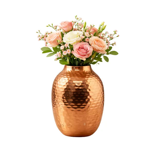 FERTILGRO_Elegant_Copper_Metal_Planter_(Copper)_–_Decorative_Indoor_&_Balcony_Plant_Holder_for_Tabletop_and_Floor_|_Stylish_Flower_Pot_Stand_for_Living_Room_&_Bedroom