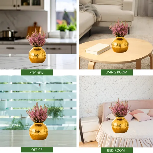 FERTILGRO_Elegant_Copper_Metal_Planter_(Gold)_–_Decorative_Indoor_&_Balcony_Plant_Holder_for_Tabletop_and_Floor_|_Stylish_Flower_Pot_Stand_for_Living_Room_&_Bedroom