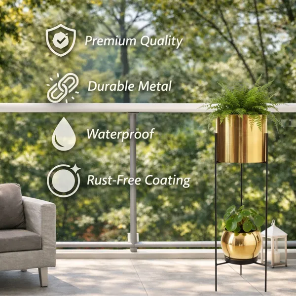 Modern_Metal_Plant_Stand_with_Pots_–_Brass_Finish_Plant_Stand_for_Living_Room_&_Balcony_Decor_for_Home__Living_Room,_Balcony,_Bedroom_and_Office_(Pack_of_1)