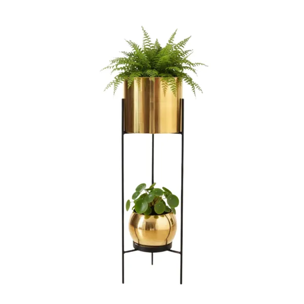 Modern_Metal_Plant_Stand_with_Pots_–_Brass_Finish_Plant_Stand_for_Living_Room_&_Balcony_Decor_for_Home__Living_Room,_Balcony,_Bedroom_and_Office_(Pack_of_1)